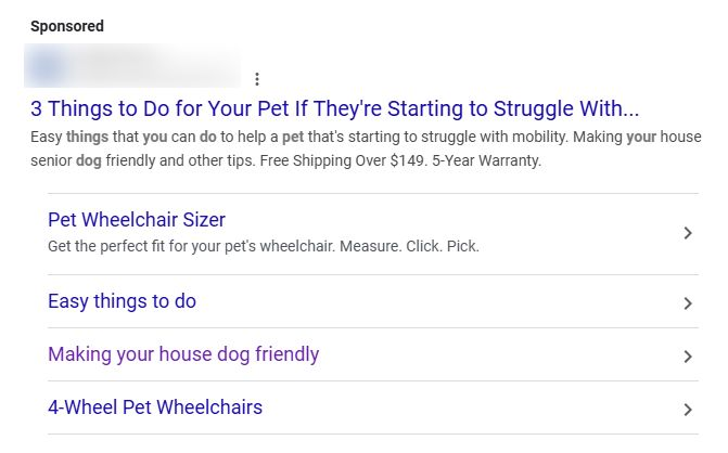 Image of the Google AI Max ad view